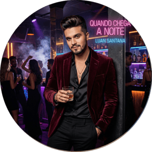 CAPA PAINEL REDONDO LUAN SANTANA | TECIDO PREMIUM  | VÁRIOS MODELOS - 1.50X1.50M E 50X50CM