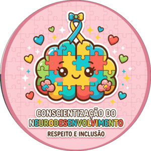 CAPA PAINEL REDONDO ABRIL AZUL  AUTISMO | TECIDO PREMIUM  | VÁRIOS MODELOS - 1.50X1.50M E 50X50CM