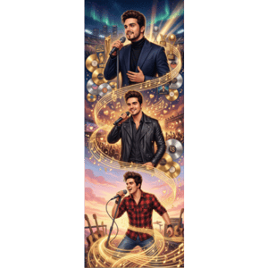CAPA PAINEL PORTA LUAN SANTANA | TECIDO PREMIUM  | VÁRIOS MODELOS - 85cm x 2.10M
