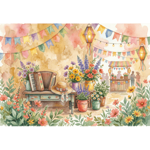 CAPA FUNDO FOTOGRÁFICO HORIZONTAL FESTA JUNINA | TECIDO PREMIUM  | VÁRIOS MODELOS - 2.20X1.50M