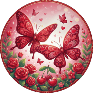 CAPA PAINEL REDONDO BORBOLETA | TECIDO PREMIUM  | VÁRIOS MODELOS - 1.50X1.50M E 50X50CM