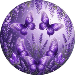 CAPA PAINEL REDONDO BORBOLETA | TECIDO PREMIUM  | VÁRIOS MODELOS - 1.50X1.50M E 50X50CM