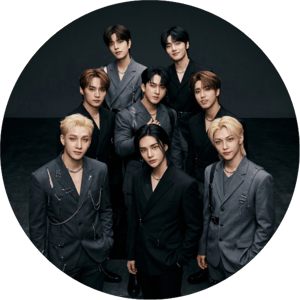 CAPA PAINEL REDONDO KPOP STRAY KIDS | TECIDO PREMIUM  | VÁRIOS MODELOS - 1.50X1.50M E 50X50CM