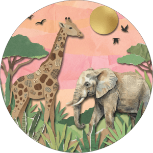 CAPA PAINEL REDONDO SAFARI | TECIDO PREMIUM  | VÁRIOS MODELOS - 1.50X1.50M E 50X50CM