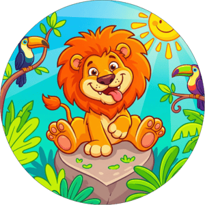 CAPA PAINEL REDONDO SAFARI | TECIDO PREMIUM  | VÁRIOS MODELOS - 1.50X1.50M E 50X50CM