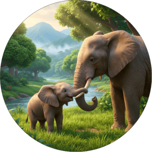 CAPA PAINEL REDONDO SAFARI | TECIDO PREMIUM  | VÁRIOS MODELOS - 1.50X1.50M E 50X50CM