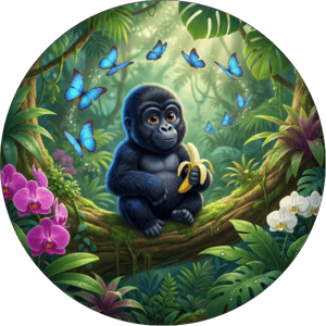 CAPA PAINEL REDONDO SAFARI | TECIDO PREMIUM  | VÁRIOS MODELOS - 1.50X1.50M E 50X50CM