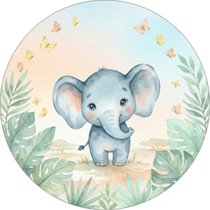 CAPA PAINEL REDONDO SAFARI | TECIDO PREMIUM  | VÁRIOS MODELOS - 1.50X1.50M E 50X50CM