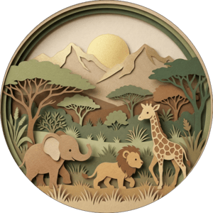 CAPA PAINEL REDONDO SAFARI | TECIDO PREMIUM  | VÁRIOS MODELOS - 1.50X1.50M E 50X50CM