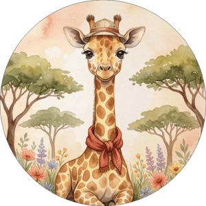 CAPA PAINEL REDONDO SAFARI | TECIDO PREMIUM  | VÁRIOS MODELOS - 1.50X1.50M E 50X50CM