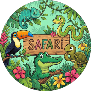 CAPA PAINEL REDONDO SAFARI | TECIDO PREMIUM  | VÁRIOS MODELOS - 1.50X1.50M E 50X50CM