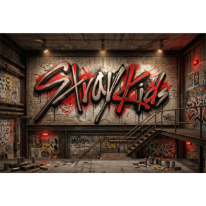 CAPA PAINEL FUNDO FOTOGRÁFICO KPOP STRAY KIDS | TECIDO PREMIUM  | VÁRIOS MODELOS - 1.50X1.50M E 50X50CM