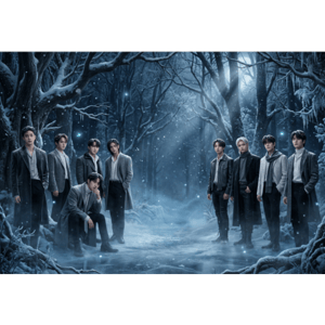 CAPA PAINEL FUNDO FOTOGRÁFICO KPOP STRAY KIDS | TECIDO PREMIUM  | VÁRIOS MODELOS - 1.50X1.50M E 50X50CM