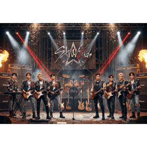 CAPA PAINEL FUNDO FOTOGRÁFICO KPOP STRAY KIDS | TECIDO PREMIUM  | VÁRIOS MODELOS - 1.50X1.50M E 50X50CM