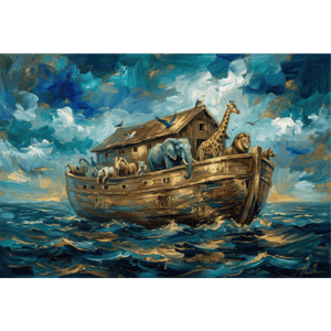 CAPA PAINEL FUNDO FOTOGRÁFICO ARCA DE NOÉ | TECIDO PREMIUM  | VÁRIOS MODELOS - 1.50X1.50M E 50X50CM