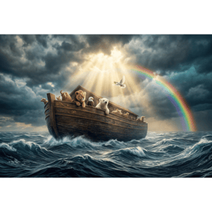 CAPA PAINEL FUNDO FOTOGRÁFICO ARCA DE NOÉ | TECIDO PREMIUM  | VÁRIOS MODELOS - 1.50X1.50M E 50X50CM