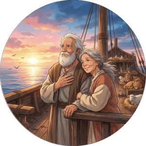 CAPA PAINEL REDONDO ARCA DE NOÉ | TECIDO PREMIUM  | VÁRIOS MODELOS - 1.50X1.50M E 50X50CM