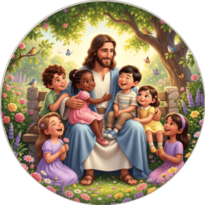 CAPA PAINEL REDONDO ARCA DE NOÉ | TECIDO PREMIUM  | VÁRIOS MODELOS - 1.50X1.50M E 50X50CM