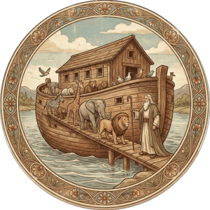 CAPA PAINEL REDONDO ARCA DE NOÉ | TECIDO PREMIUM  | VÁRIOS MODELOS - 1.50X1.50M E 50X50CM