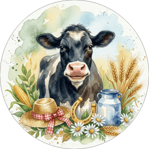 CAPA PAINEL REDONDO FAZENDINHA | TECIDO PREMIUM  | VÁRIOS MODELOS - 1.50X1.50M E 50X50CM