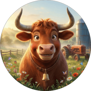 CAPA PAINEL REDONDO FAZENDINHA | TECIDO PREMIUM  | VÁRIOS MODELOS - 1.50X1.50M E 50X50CM