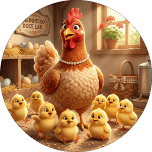 CAPA PAINEL REDONDO FAZENDINHA | TECIDO PREMIUM  | VÁRIOS MODELOS - 1.50X1.50M E 50X50CM