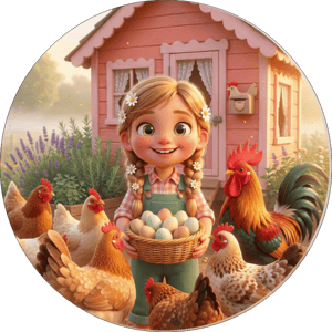 CAPA PAINEL REDONDO FAZENDINHA | TECIDO PREMIUM  | VÁRIOS MODELOS - 1.50X1.50M E 50X50CM