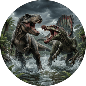 CAPA PAINEL REDONDO DINOSSAURO | TECIDO PREMIUM  | VÁRIOS MODELOS - 1.50X1.50M E 50X50CM