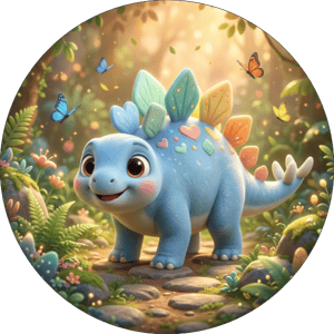 CAPA PAINEL REDONDO DINOSSAURO | TECIDO PREMIUM  | VÁRIOS MODELOS - 1.50X1.50M E 50X50CM