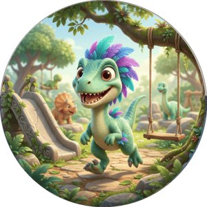 CAPA PAINEL REDONDO DINOSSAURO | TECIDO PREMIUM  | VÁRIOS MODELOS - 1.50X1.50M E 50X50CM