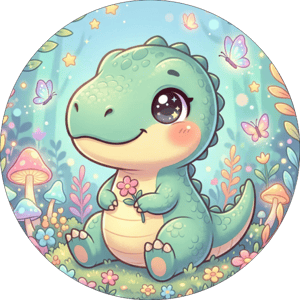 CAPA PAINEL REDONDO DINOSSAURO | TECIDO PREMIUM  | VÁRIOS MODELOS - 1.50X1.50M E 50X50CM