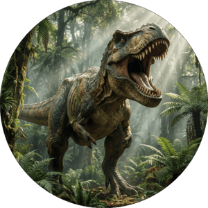 CAPA PAINEL REDONDO DINOSSAURO | TECIDO PREMIUM  | VÁRIOS MODELOS - 1.50X1.50M E 50X50CM