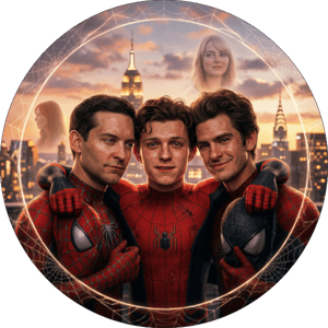 CAPA PAINEL REDONDO HERÓI HOMEM-ARANHA | TECIDO PREMIUM  | VÁRIOS MODELOS - 1.50X1.50M E 50X50CM