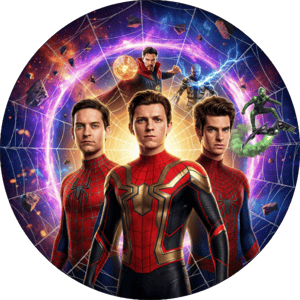 CAPA PAINEL REDONDO HERÓI HOMEM-ARANHA | TECIDO PREMIUM  | VÁRIOS MODELOS - 1.50X1.50M E 50X50CM