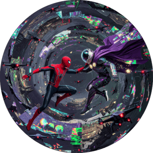 CAPA PAINEL REDONDO HERÓI HOMEM-ARANHA | TECIDO PREMIUM  | VÁRIOS MODELOS - 1.50X1.50M E 50X50CM