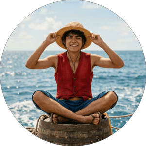 CAPA PAINEL REDONDO ANIME ONE PIECE | TECIDO PREMIUM  | VÁRIOS MODELOS - 1.50X1.50M E 50X50CM