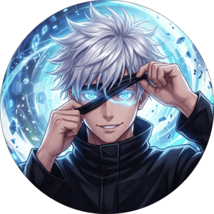 CAPA PAINEL REDONDO ANIME JUJUTSU KAISEN | TECIDO PREMIUM  | VÁRIOS MODELOS - 1.50X1.50M E 50X50CM