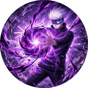 CAPA PAINEL REDONDO ANIME JUJUTSU KAISEN | TECIDO PREMIUM  | VÁRIOS MODELOS - 1.50X1.50M E 50X50CM