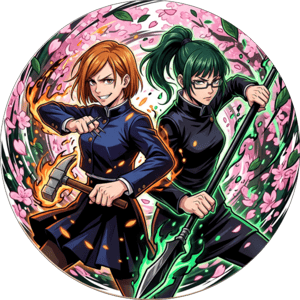 CAPA PAINEL REDONDO ANIME JUJUTSU KAISEN | TECIDO PREMIUM  | VÁRIOS MODELOS - 1.50X1.50M E 50X50CM