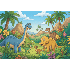 CAPA FUNDO FOTOGRÁFICO HORIZONTAL DINOSSAURO | TECIDO PREMIUM  | VÁRIOS MODELOS - 2.20X1.50M