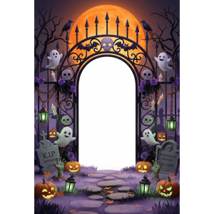 CAPA FUNDO INTERATIVO HALLOWEEN | TECIDO PREMIUM  | VÁRIOS MODELOS - 1.50X2.20M
