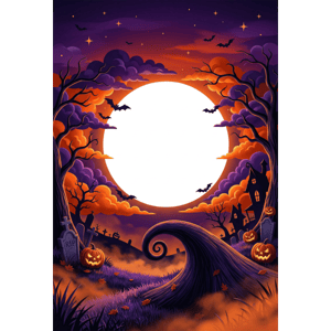 CAPA FUNDO INTERATIVO HALLOWEEN | TECIDO PREMIUM  | VÁRIOS MODELOS - 1.50X2.20M