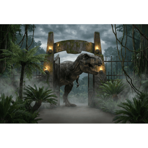 CAPA FUNDO FOTOGRÁFICO HORIZONTAL DINOSSAURO | TECIDO PREMIUM  | VÁRIOS MODELOS - 2.20X1.50M