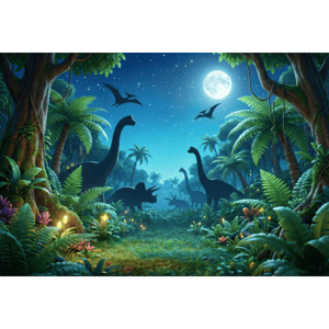 CAPA FUNDO FOTOGRÁFICO HORIZONTAL DINOSSAURO | TECIDO PREMIUM  | VÁRIOS MODELOS - 2.20X1.50M