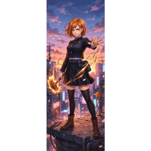 CAPA PAINEL PORTA JUJUTSU KAISEN | TECIDO PREMIUM  | VÁRIOS MODELOS - 85cm x 2.10M