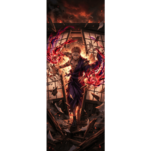 CAPA PAINEL PORTA JUJUTSU KAISEN | TECIDO PREMIUM  | VÁRIOS MODELOS - 85cm x 2.10M