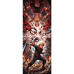CAPA PAINEL PORTA JUJUTSU KAISEN | TECIDO PREMIUM  | VÁRIOS MODELOS - 85cm x 2.10M