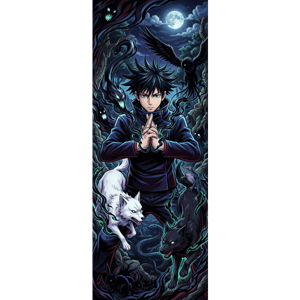 CAPA PAINEL PORTA JUJUTSU KAISEN | TECIDO PREMIUM  | VÁRIOS MODELOS - 85cm x 2.10M