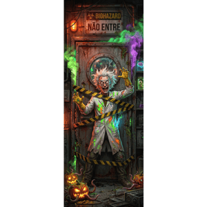 CAPA PAINEL PORTA HALLOWEEN | TECIDO PREMIUM  | VÁRIOS MODELOS - 85cm x 2.10M