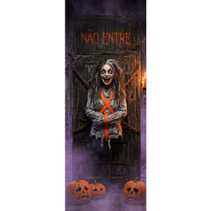 CAPA PAINEL PORTA HALLOWEEN | TECIDO PREMIUM  | VÁRIOS MODELOS - 85cm x 2.10M